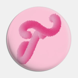 T Pink Animal Initials Pin