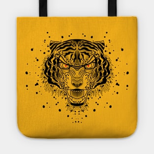 Traditional tattoo tiger Tote