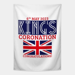 King’s Coronation, 6th May 2023 – Congratulations (Navy) Tapestry