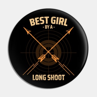 archery girl Pin