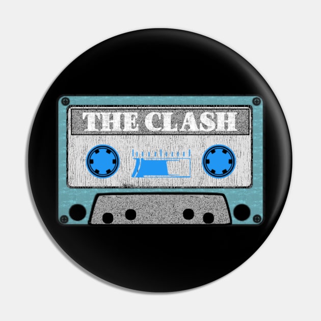 the clash blue cassette Pin by toemangaa