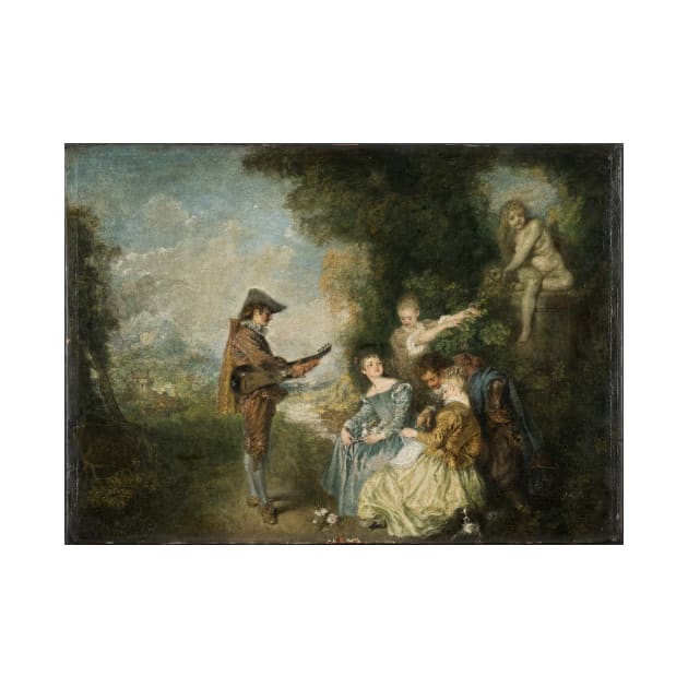 The Love Lesson - Antoine Watteau by themasters