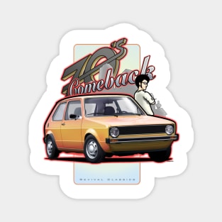 70s Comeback - MK1 Classic City Car Magnet