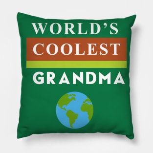 World's Coolest Grandma Gift Idea Pillow