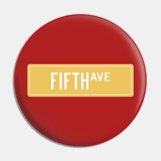 Fifth ave yellow Pin