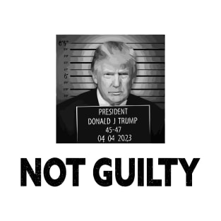 Trump Not Guilty Funny Trump Fake Mugshot T-Shirt