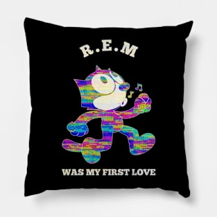 rem felix glitch Pillow