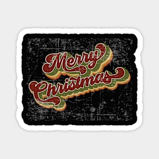 Retro - Vintage Merry Christmas Magnet