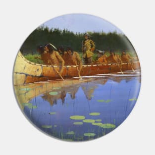 Radisson and Groseilliers by Frederic Remington Pin