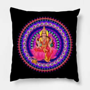 Mandala Magic - Lakshmi's Rainbow Delight Pillow