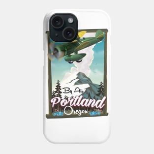 Portland Oregon Travel poster Phone Case