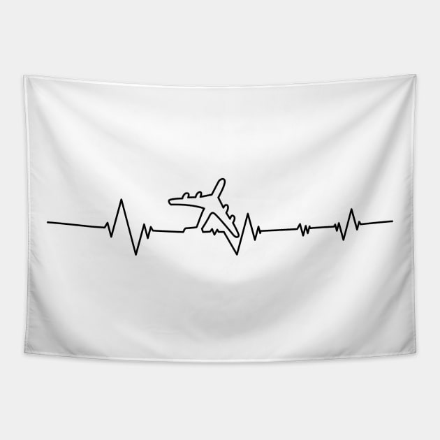 plane in A heartbeat , aire plane Tapestry by MdArt43