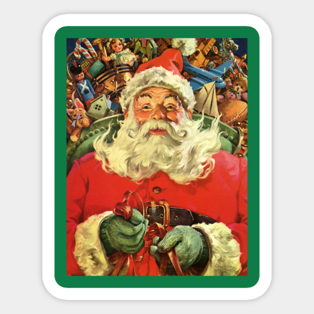 Vintage Santa Claus - Santa Claus - Sticker