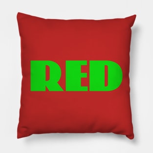 Red and green design! Pillow