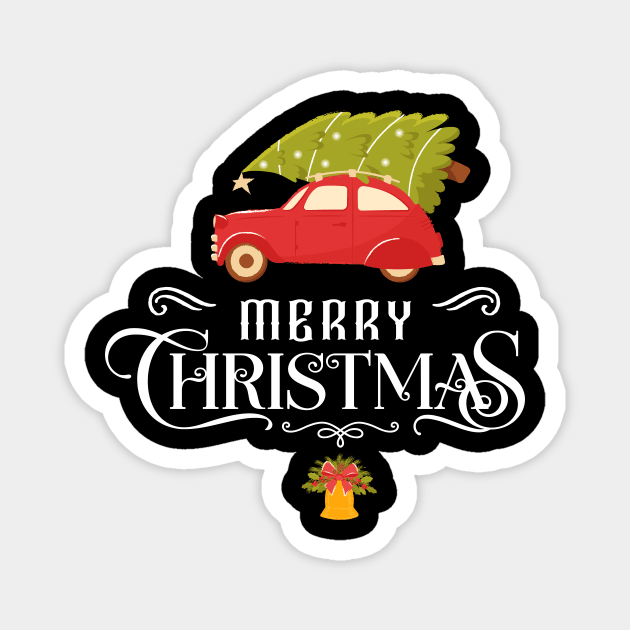 merry christmas Magnet by Wintrly