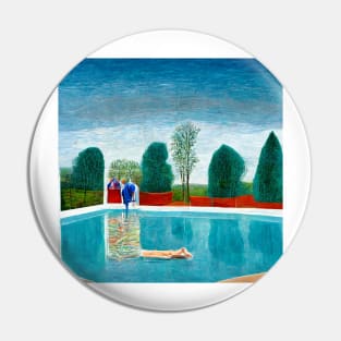 Man by pool Pin