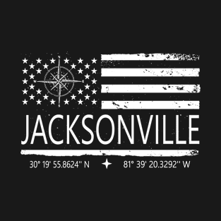 Us Flag Jacksonville, Jacksonville City Love T-Shirt