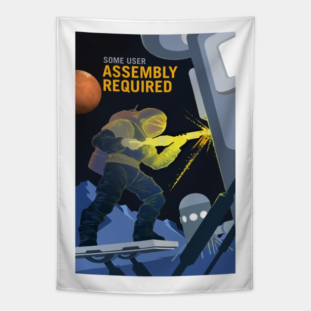 Some Assembly Required Tapestry by RockettGraph1cs