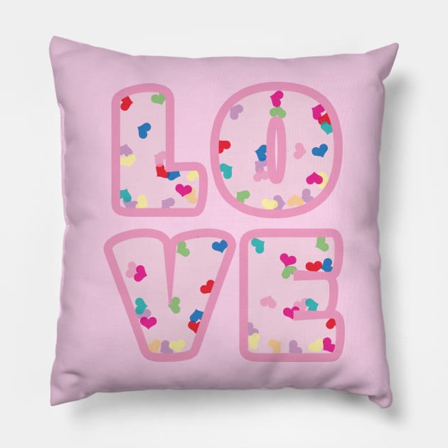 Happy Valentine Day - LOVE Pillow by EunsooLee