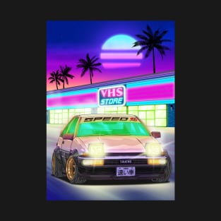 Toyota Trueno (AE86) 1986 Retrowave T-Shirt