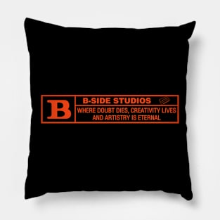 Orange B-Side Logo! Pillow