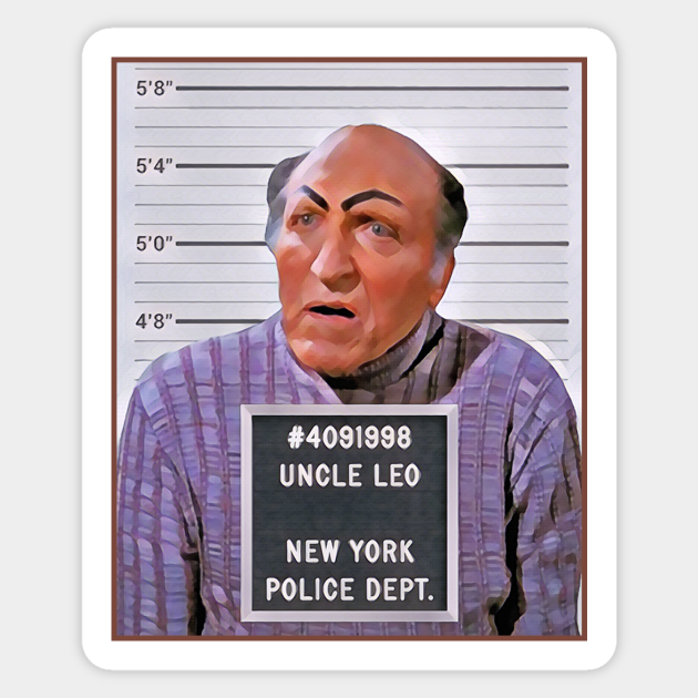 Uncle Leo Mugshot - Seinfeld - Sticker
