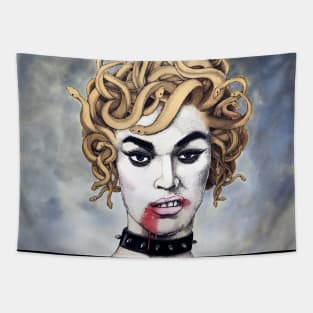 A gorgon with attitude Tapestry