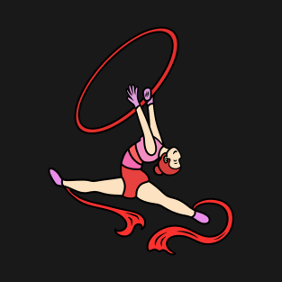 Gymnastic girl with hoop T-Shirt