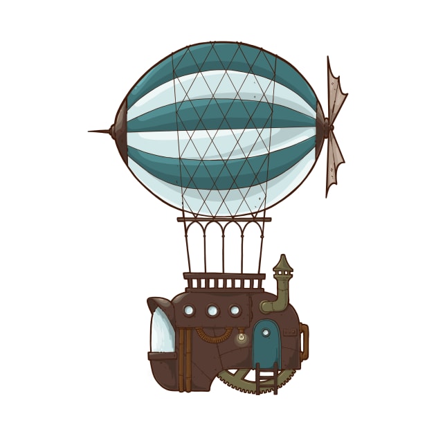 Airship by Newcoatofpaint