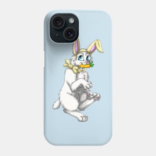 Bobtail BunnyCat: White (Yellow) Phone Case