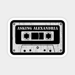 Asking Alexandria - Vintage Cassette White Magnet