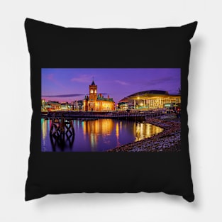 Cardiff Bay Dusk#2 Pillow