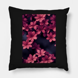 Beautiful Violet Red Burgundy Flowers, for all those who love nature #106 Pillow