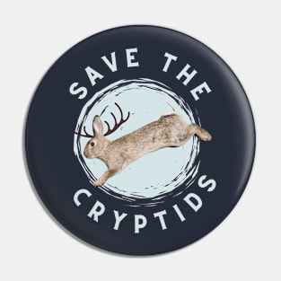 Save the Jackalopes - light blue Pin