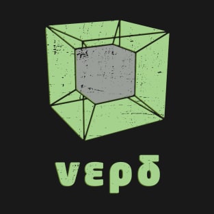 Tesseract design for the geeky nerd, 4D cube in 3D space T-Shirt