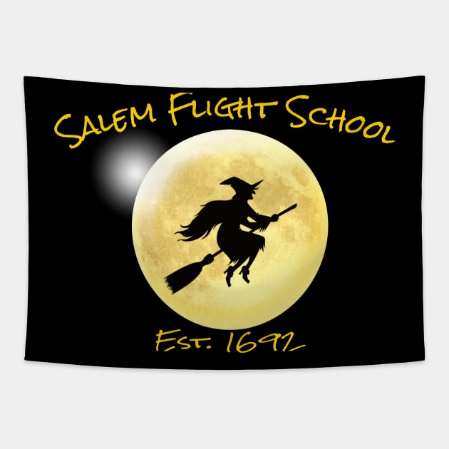 Salem Flight School Tapestry by Bunnuku