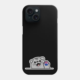 bisexual pride paw Phone Case