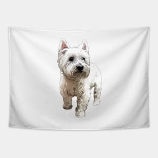 West Highland Terrier Cute Puppy Dog Tapestry