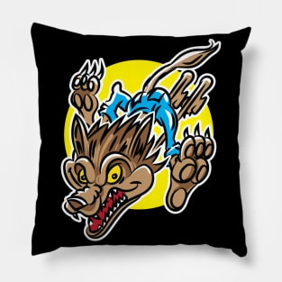 Werewolf on the run Pillow