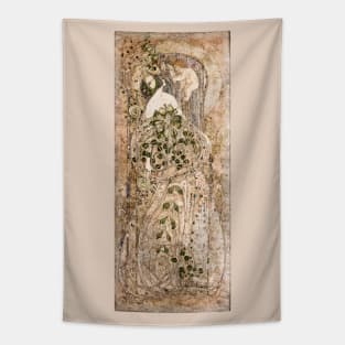 Summer. Art Nouveau gesso panel Tapestry