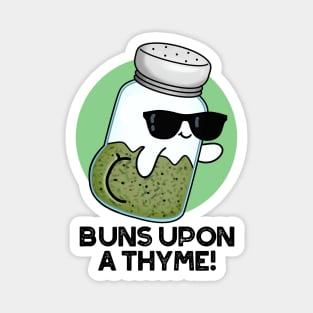 Buns Upon A Thyme Cute Herb Pun Magnet