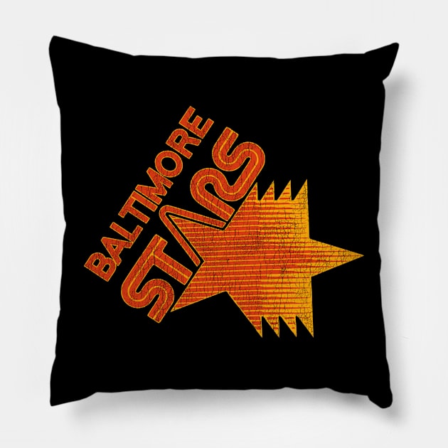 Defunct Baltimore Stars Football Team Pillow by Defunctland