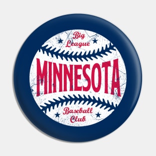 Minnesota Retro Big League Baseball - Navy Pin