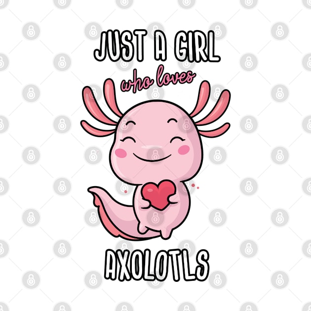 Just a Girl Who Loves Axolotls by zoljo