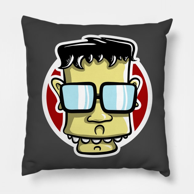 Geek Face Pillow by OsFrontis