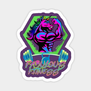 Fabulous Fitness Unicorn Pride Magnet