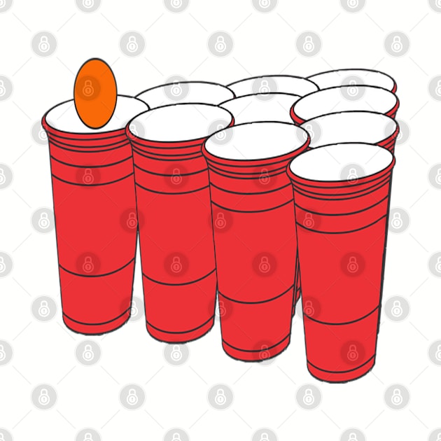 Beer Pong Player by Hudkins