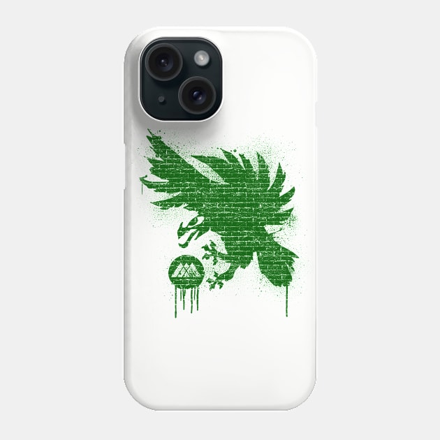 Warlock Graffiti - Green Phone Case by HappyLlama