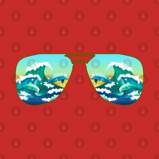 Great Wave Sunglasses by LisaLiza