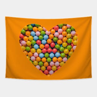 Vintage Gumball Candy Heart Photograph Tapestry